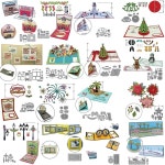 크리스마스 트리 펭귄과 눈사람 애드온 금속 커팅 다이 카드 만들기 스크랩북 공예 엠보싱 컷 1. H8850 : 해외다모아21호점