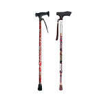 진성메디 고령자용 꽃무늬 지팡이 JSS-40F 노인지팡이 : 메디위