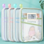 학교 사무실 책 홀더 가방 나일론 지퍼로드 파일 폴더 1. Pink : 해외다모아30호점