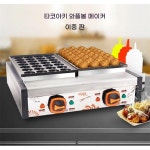 와플기계 가정용 크로플메이커 전기 또는 가스 타코야키 메이커 56 홀 상업용 이중 플레이트 와플 볼 베이커 미니 문어 만드는 기계 : 정짱777