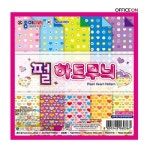 종이나라 펄하트무늬 색종이 20색 20매 : 오피스온 문구