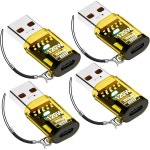 4개입 USB 어댑터 Type C 암 to 3.2 혁신 A 변환기 10Gbps 충전 및 데이터 전송 지원 맥북 삼성 호환 노란색 : 해바로8