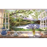 퍼즐 1000피스 - Stephen Darbishire 첫 번째 블루벨 아름다운 플라스틱 퍼즐, 홈 데코, 먼지 없음, 쉬운 보관 [H2929] : Linkers Pick