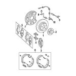 메르세데스벤츠 212 420 21 44 주차 브레이크 백킹 플레이트 : 해바로4