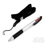 3색 유성 볼펜 목걸이 문구세트 볼펜세트 문구 사무용품 : 압구정 로데오 shop