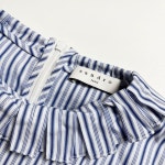 산드로 러플 디테일 스트라이프 블라우스 G1392 : 어니크