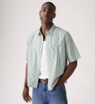 리바이스 반팔 잔트 크롭 셔츠 003NV0001 Waylon Stripe Dark Green - Multi Colour 34465892 : WISHANDPICK