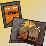 할로윈 스크립트 마녀와 수레 장식 절단 다이 크리스마스 테두리 공예 앨범 카드 만들기 1. Dies 6 : 해외다모아39호점