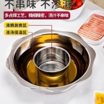 신선로 냄비 훠궈 나베 중국 스텐 전골 샤브샤브 32cm : 흑현로6