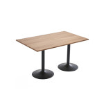 4인용테이블 사각식탁 블랙 스틸 직사각 테이블 1200 : 그린제트