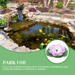 태양 분수 부동 연못 정원 장식 물 풀 풍경 발전 소재 야외 사용 기본 : 해외다모아41호점