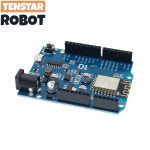ESP-12 WeMos D1 UNO R3 CH340 CH340G WiFi 개발 보드 기반 ESP8266 쉴드 스마트 전자 PCB : 모티브릭8