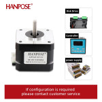 hanpose 17HS3430S-D 2상 Nema17 스테퍼 모터 0.4A 28N.cm 4선 CNC 3D 프린터용 42 nema17 : 모티브릭12