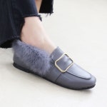 (SJ-126) 하인드 메리제인 구두 qr인증 플랫슈즈 단화 : 멤블렌