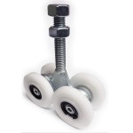 슬라이딩 트랙 롤러 베어링 게이트 트럭 트롤리 하이 모션 4개 나일론 휠 : 엠버투쏠라