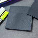 옴니픽 블랙 점착 메모지 방문객메모 무지메모지 메모용지 : 옴니픽스