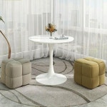 화장대의자 메이크업의자 원형스툴  발판 드레싱 소파 의자 광장 오토만 용 발 받침대 큐브 허영 메이크업 거실 : 셀지트