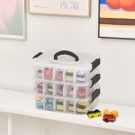 플라팜 레고 장난감 정리함 1호 3단  칸막이 풀세트 혼합색상 1세트 : 생활양품연구소