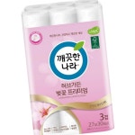 데코 3겹 깨끗한나라 30롤X27M 프리미엄화장지 벚꽃 : 리미24