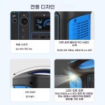 인버터발전기 휴대용3KW 캠핑형 휴대용 발전소 2000w 1000w Lifepo4 배터리 600w 500w 발전기 가정용 야외 캠핑을위한 태양열 : 셀지트