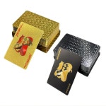 고급 골드 포커 카드 황금 카드놀이 트럼프카드 블랙 게임 홀덤카드 : 택배왔어용