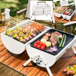 직화 야외 캠핑용 캠핑 바베큐 그릴 불판 훈제 숯불 화로대 : 고래마을