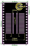 SOP32 턴 DIP32 32 핀 DIP 1.27mm 2.54mm IC 어댑터 소켓 플레이트 PCB 100PCs : 모티브릭5