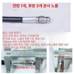 청소 배관 고압세척파이프 노즐 호스 와이어 고압세척 버섯머리 스텐 청소기 : 샤인그린