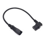 IEC 320 수-암 전원 어댑터 좌우 각도 연장 케이블 LCD LED 마운트 TV용 40cm C13  C14 : 모티브릭5