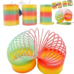 6세 용수철 무지개 링 스프링 장난감 2개묶음 : 고래마을