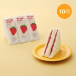 [5+5]아워홈 대만식 달콤 딸기 크림 샌드위치 73g x 10개 : 오드리몰마켓