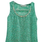 MISS KISS 유럽수입 민소매 티 여 J5188 : 스카이빈티지