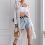 [M7] 여자 빅사이즈 롱 살안타는 피서룩 가디건 : 오빠의행성