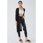 필나인스퀘어 주식회사 트임 시스루 오픈 니트 롱 가디건 블랙 (S5734026) 156248 : 오빠의행성