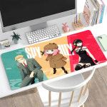 스파이 패밀리 본드 아냐 로이드 요르 데스크탑 게이밍 마우스 장 패드 매트 굿즈 Anime Spy X 900x400mm 대형 미끄럼 방지 고무 데스크 잠금... 