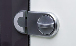 화장실 큐비클 C형 레바 잠금쇠 실버, 블랙 : 주식회사 로그인