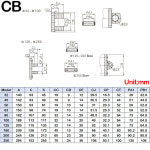 SC/SU 실린더 보어 32 /40 /50 /63 /80 /100 /125mm - CA /CB /FA /LB는 완벽하게 장착된 액세서리입니다. : 모티브릭11