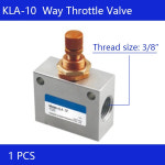 1 PCS KLA-10 3/8 속도 제어 단방향 스로틀 공압 밸브 실버 톤 : 모티브릭11