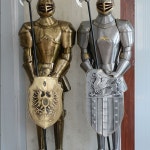 중세 갑옷 조형물 소품 2미터 금색 장식품 대형 호텔 유럽풍 : 카미유상회 SIDE2