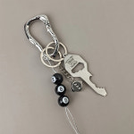 이누 야샤 카라 셋쇼마루 미륵 금강 아크릴 캐릭터 펜던트 키링 열쇠고리 굿즈 크리 에이 티브 패션 키 체인 3D 블랙 No 8 당구 병따개 럭키... 