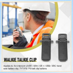 A60I 2개 무전기 예비 부품 백 벨트 클립 바오펑 2-Way 라디오 UV5R 인터콤 / 5RA 5R  5RB 5 용 : 모티브릭9