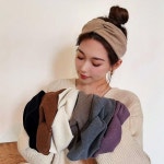 헤어밴드 편한 여성 꼬임 반다나 : 예일달력