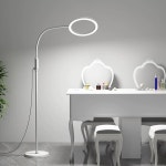 피부관리 스탠드 속눈썹 반영구 미용 타투 조명 시술 램프 화이트 18W 버튼 스위치 : mwoosi-