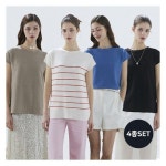 엔니튜드 여성 린넨 썸머 돌먼 니트 4종 세트 842006 : 최고팔