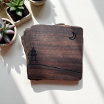 달빛등대컵받침세트 : 목목상점