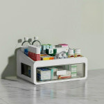 약보관서랍장 다층 대용량 가정용 약품상자 수납랙 도금 M 4단 3칸-3L : 가람국제유통