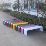 철제 벤치 공원 카페 피크닉 긴 학교 운동장 의자 테라스 A. 흰색 : 차차직구1