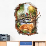 프레임 코끼리 포스터 트릭아트 장식 소파 거실 스티커 3d 입체 침실 : 미루샘몰