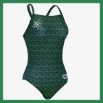 아레나 편한수영복 강습 예쁜 수영복 브랜드▼쿠폰 예쁜 스퀘어큐브 여성 원피스수영복GRN 그린 스파 수영장 휴가 : 겟잇나우82