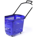 다이소카트 이동식 장바구니 바퀴 끌차 쇼핑 가방 중간 풀로드-붉은색 : 동행TM상점